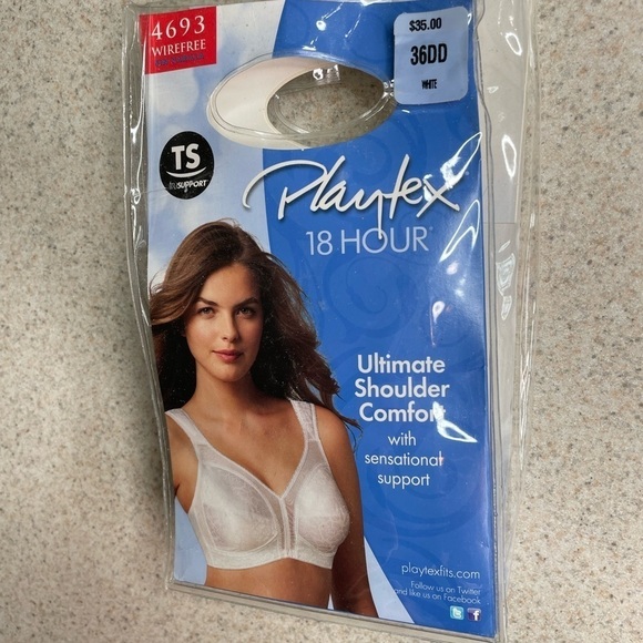Playtex Women's 18 Hour Ultimate Shoulder Comfort Bra 36DD - Picture 6 of 6